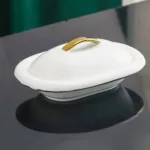 Beurrier Ceramique Blanc