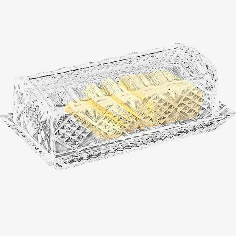 Beurrier Vintage en Verre – Image 2